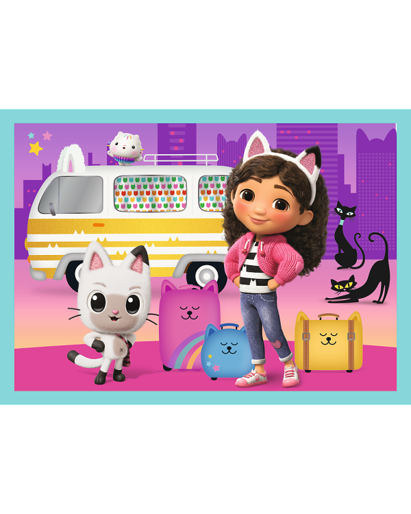 TREFL GABBY´S DOLLHOUSE Комплект пазлов 4 в1