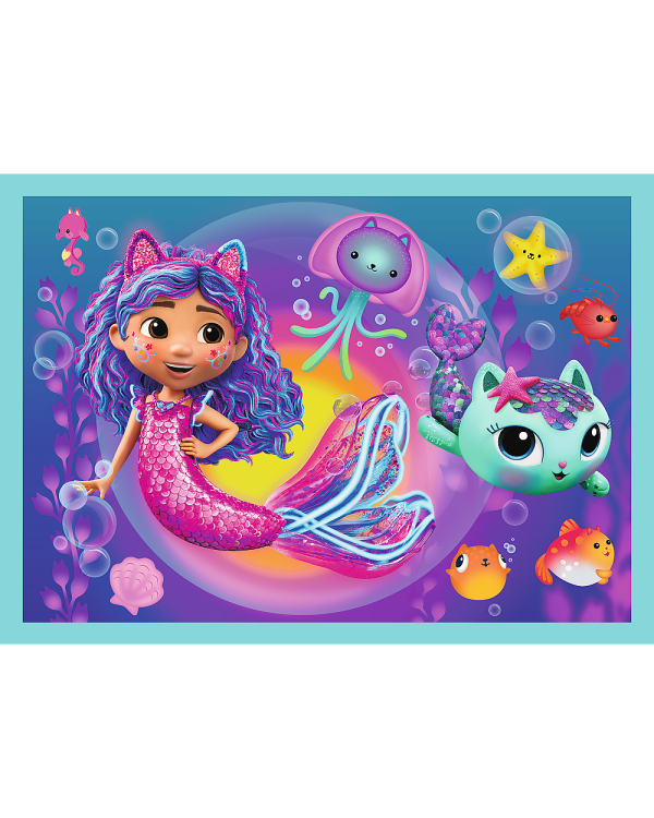 TREFL GABBY´S DOLLHOUSE Комплект пазлов 4 в1