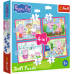 TREFL PEPPA PIG Комплект пазлов 4в1 Свинка Пеппа