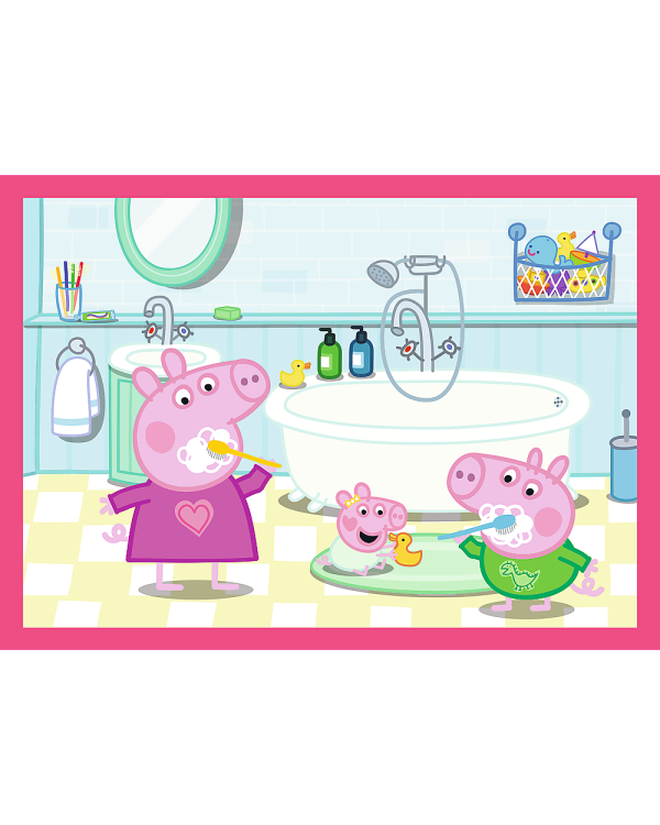 TREFL PEPPA PIG Комплект пазлов 4в1 Свинка Пеппа