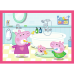 TREFL PEPPA PIG Комплект пазлов 4в1 Свинка Пеппа