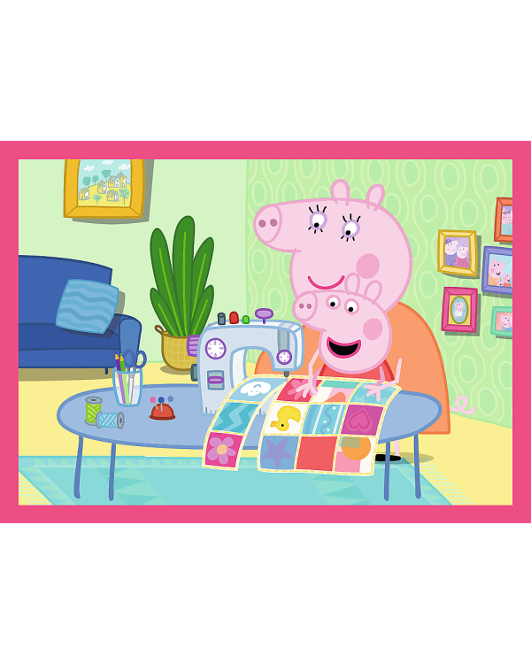 TREFL PEPPA PIG Комплект пазлов 4в1 Свинка Пеппа