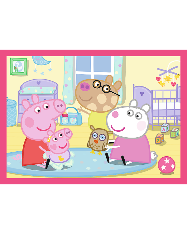 TREFL PEPPA PIG Комплект пазлов 4в1 Свинка Пеппа