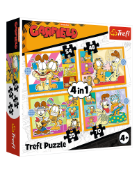 TREFL GARFIELD Комплект пазлов 4в1 Гарфилд
