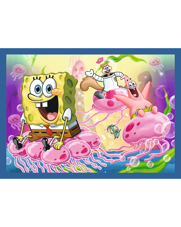 TREFL SPONGEBOB Комплект пазлов 4в1 Губка Боб