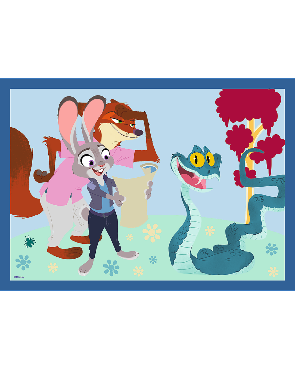 TREFL DISNEY ZOOTROPOLIS Комплект пазлов 4в1 Зверополис