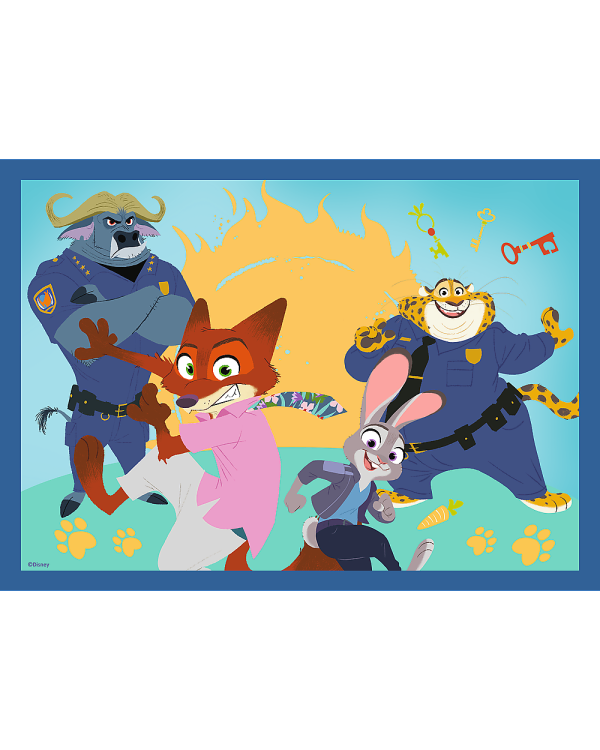 TREFL DISNEY ZOOTROPOLIS Комплект пазлов 4в1 Зверополис