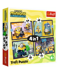 TREFL MINIONS Комплект пазлов 4в1 Миньоны