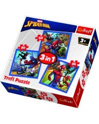 TREFL SPIDER-MAN Комплект пазлов 3в1 Человек-паук