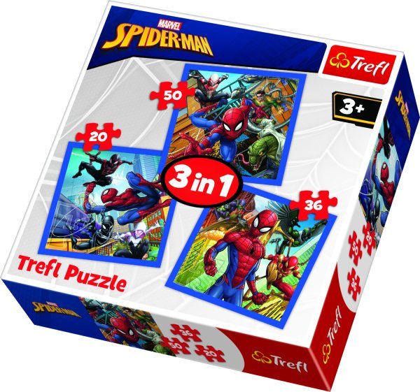 TREFL SPIDER-MAN Комплект пазлов 3в1 Человек-паук