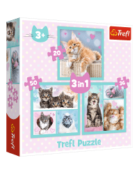 TREFL Комплект пазлов 3в1 Котята
