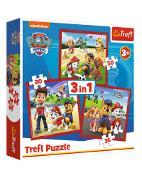 TREFL PAW PATROL Комплект пазлов 3 в 1