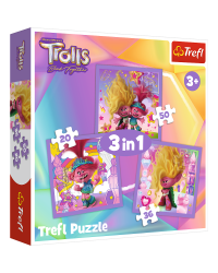 TREFL TROLLS Комплект пазлов 3в1 Тролли 3