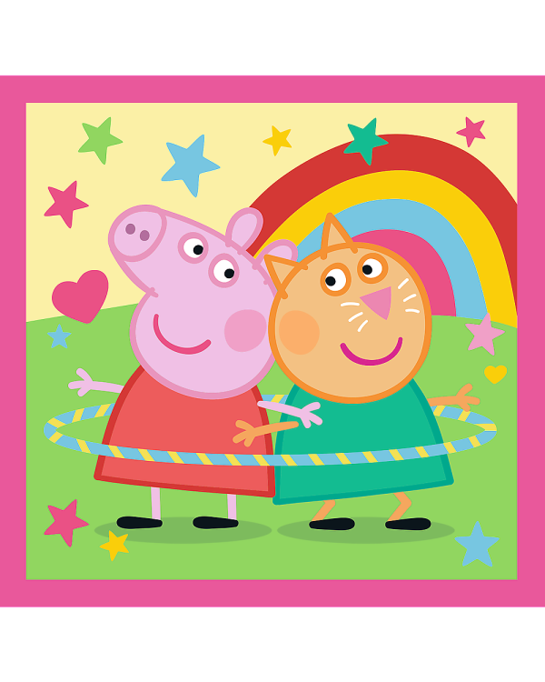TREFL PEPPA PIG Комплект пазлов 3в1 Свинка Пеппа