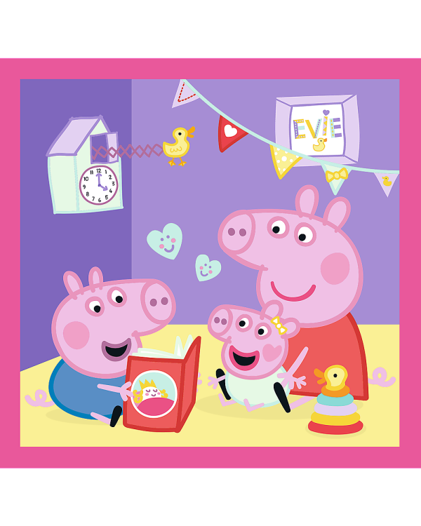 TREFL PEPPA PIG Комплект пазлов 3в1 Свинка Пеппа