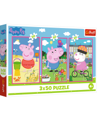 TREFL PEPPA PIG Комплект пазлов, 3x50 шт.