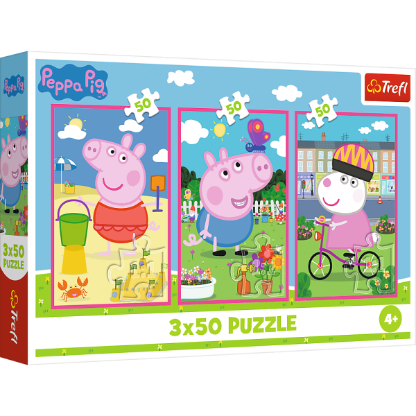 TREFL PEPPA PIG Комплект пазлов, 3x50 шт. TREFL PEPPA PIG Комплект пазлов, 3x50 шт.