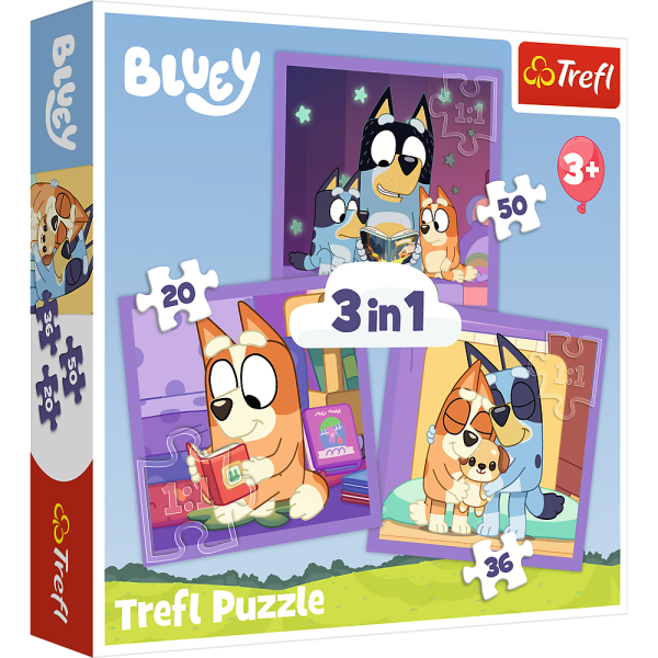 TREFL BLUEY Комплект пазлов 3в1