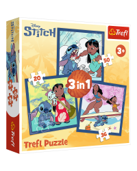 TREFL DISNEY STITCH Комплект пазлов 3в1