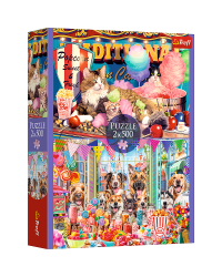 TREFL Набор пазлов Fluffy friends, 2x500 шт.
