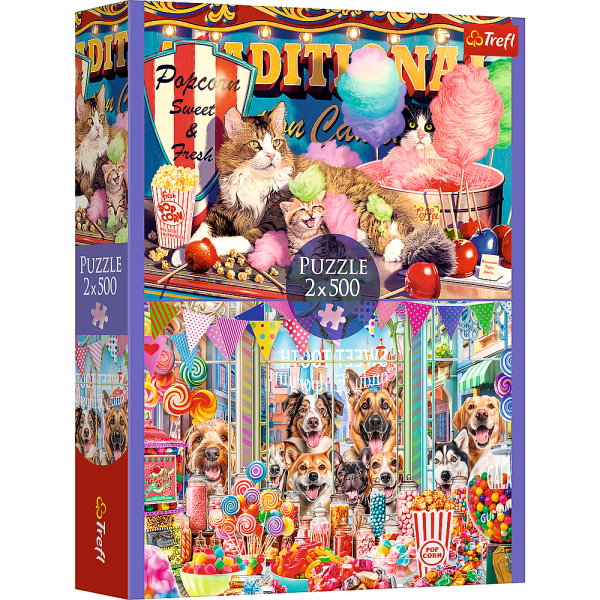 TREFL Набор пазлов Fluffy friends, 2x500 шт.
