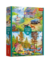 TREFL Набор пазлов Summertime relax, 2x500 шт.