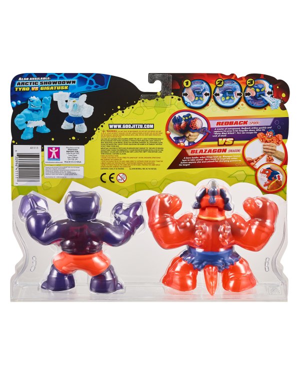 HEROES OF GOO JIT ZU 2 героя Dino Power W3