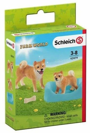 Обложка книги «SCHLEICH FARM WORLD Собака И Щенок Породы Сиба-Ину»