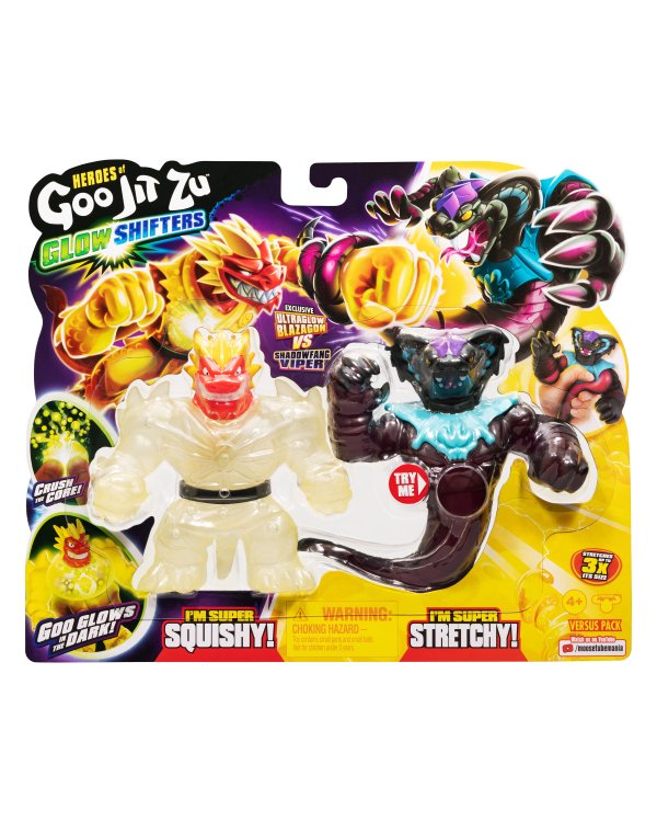 HEROES OF GOO JIT ZU Glow Shifters двойная упаковка