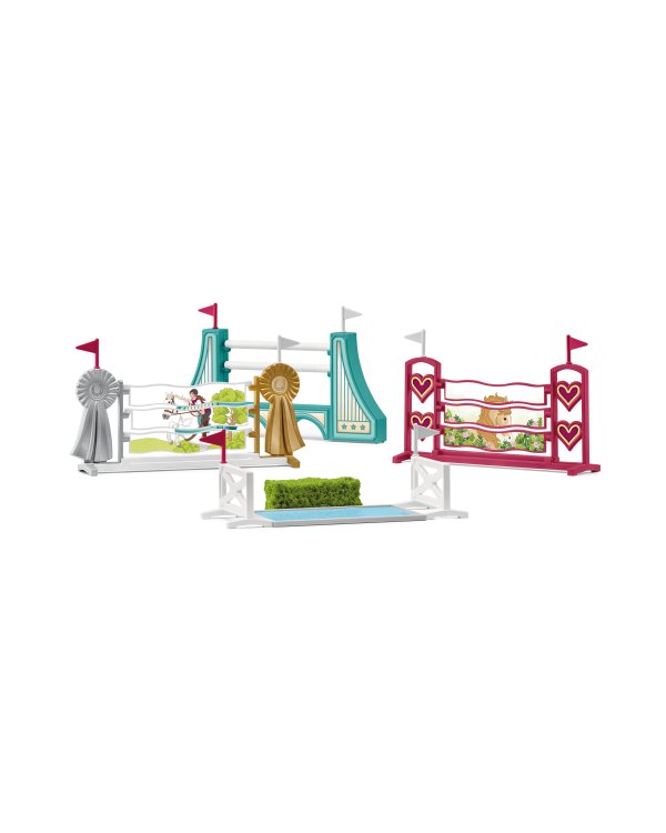 SCHLEICH HORSE CLUB Аксессуары для полосы препятствий для лошадей