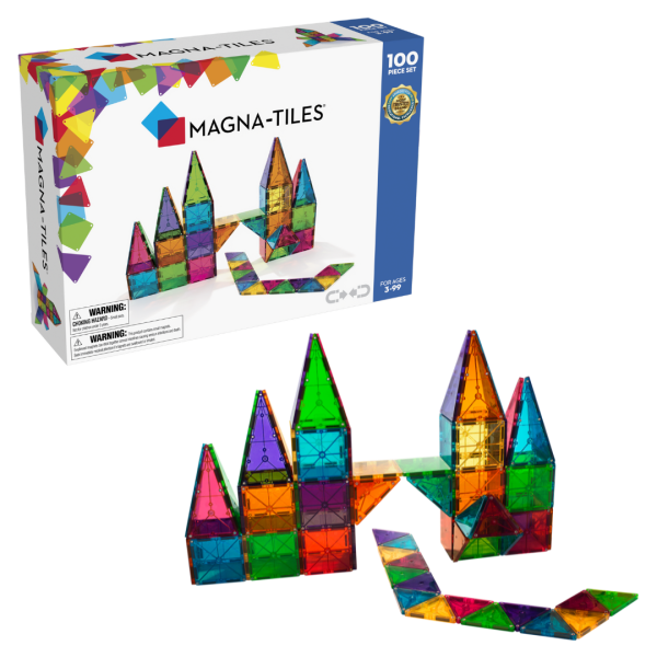 MAGNA-TILES Набор магнитного конструктора Цвета, 100 деталей
