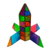 MAGNA-TILES Набор магнитного конструктора Цвета, 100 деталей