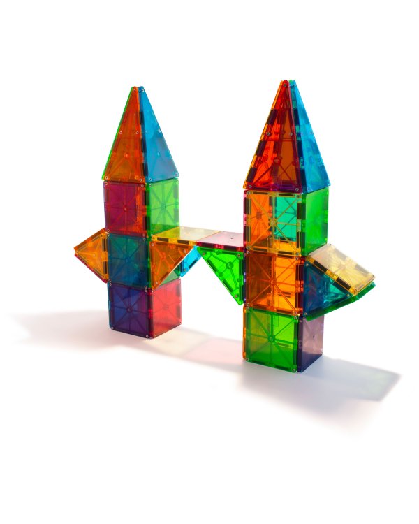 MAGNA-TILES Набор магнитного конструктора Цвета, 100 деталей