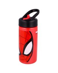 SPIDERMAN Пластиковая бутылка для питья с трубочкой, 410 мл