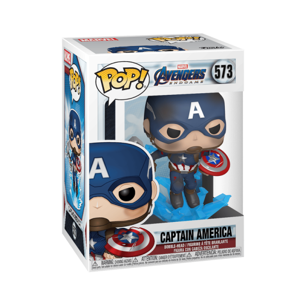 FUNKO POP! Vinyl: Фигурка Avengers: Endgame - Captain America w/Broken shield and Mjölnir