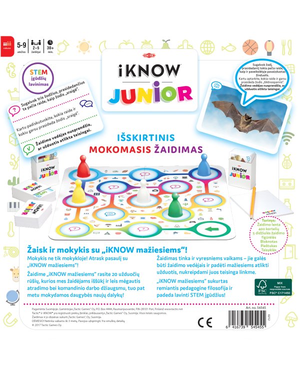 TACTIC Настольная игра IKNOW Junior (на латышском яз.)