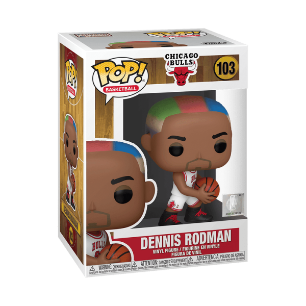 Обложка книги «FUNKO POP! Коллекционная фигурка - NBA Legends: Dennis Rodman (Bulls Home)»