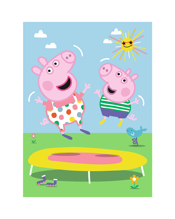 TREFL PEPPA PIG Мини-макси пазл Свинка Пеппа, 20 шт.