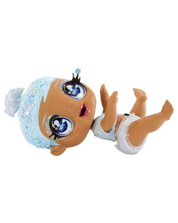 GLITTER BABYZ Интерактивная кукла Blue Snowflake, 20 cm