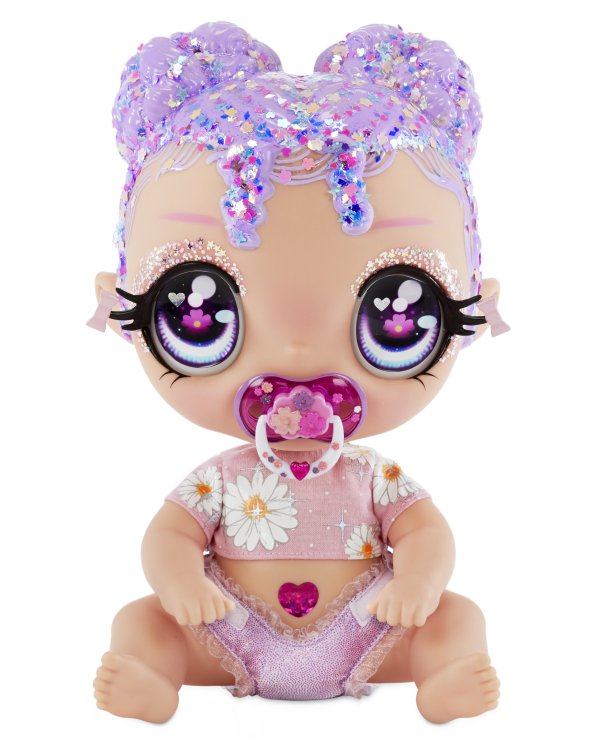 GLITTER BABYZ  Интерактивная кукла Lavender Flower,  20 cm