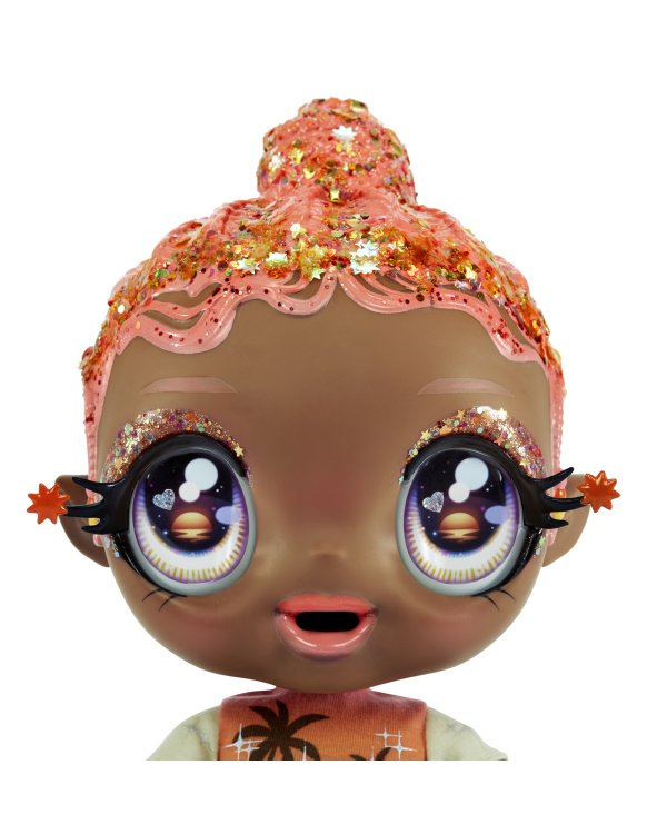 GLITTER BABYZ  Интерактивная кукла Coral Pink Palm Trees, 20 cm
