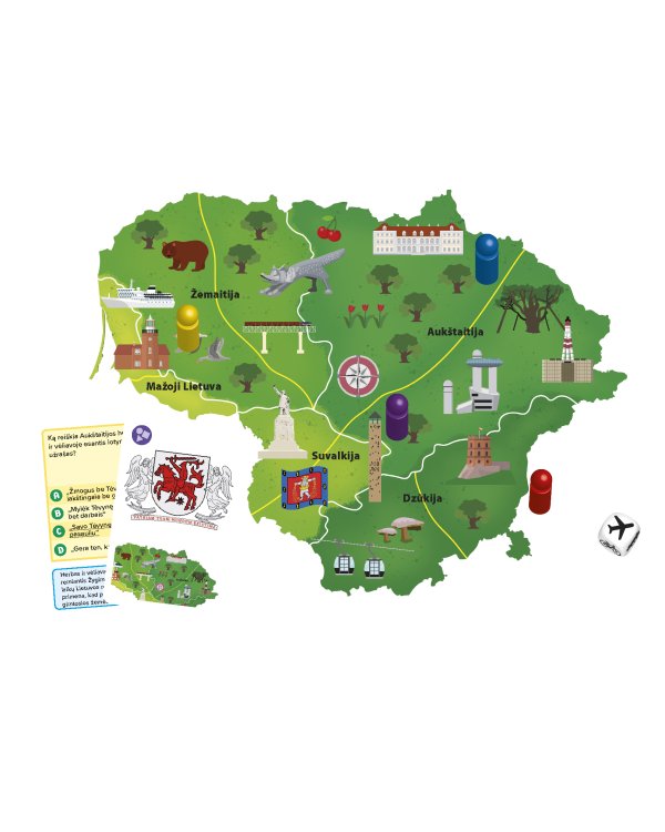 TACTIC Настольная игра "Я люблю Литву" (на литовском яз.)