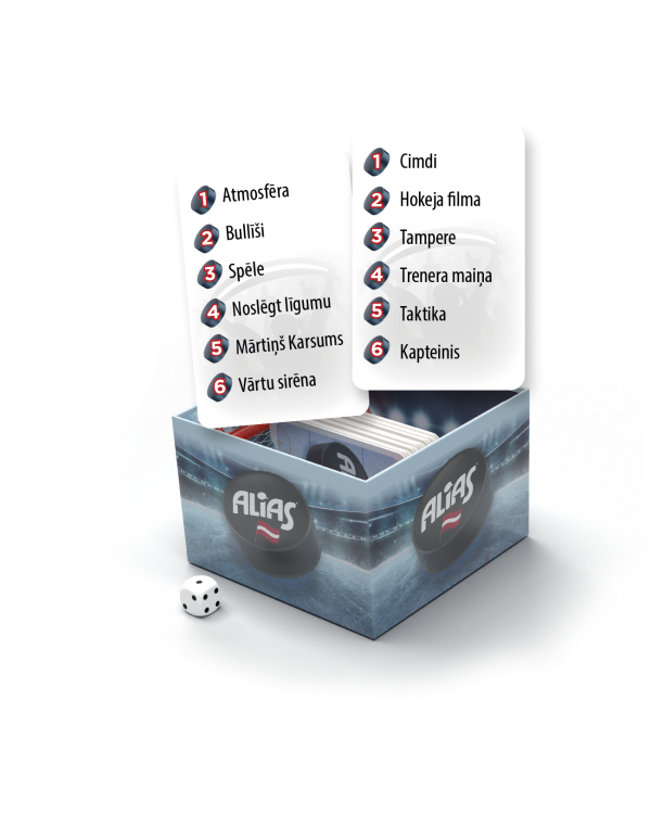 TACTIC Настольная игра Алиас: Хоккей (на латышском яз.)