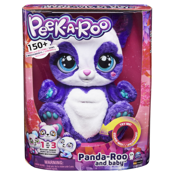 PEEK-A-ROO Интерактивный питомец с детишками, 24 cm