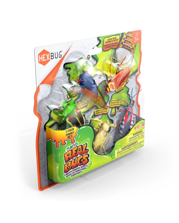 HEXBUG Интерактивная игрушка Nano Real Bugs 5 шт
