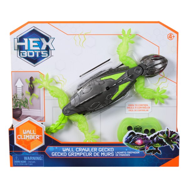 HEX BOTS Интерактивная игрушка Ползующий по стенам Геккон