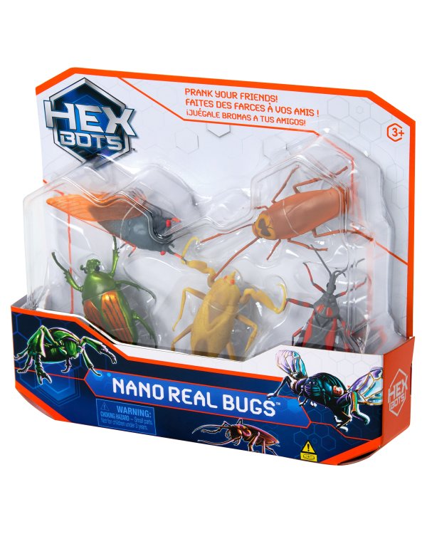 HEX BOTS интерактивная игрушка Nano Real Bugs 5шт