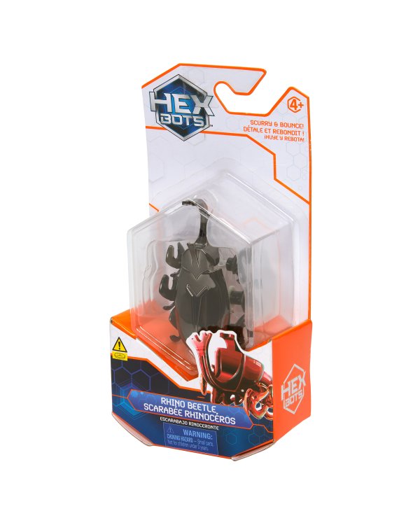 HEX BOTS интерактивная игрушка Жук-носорог