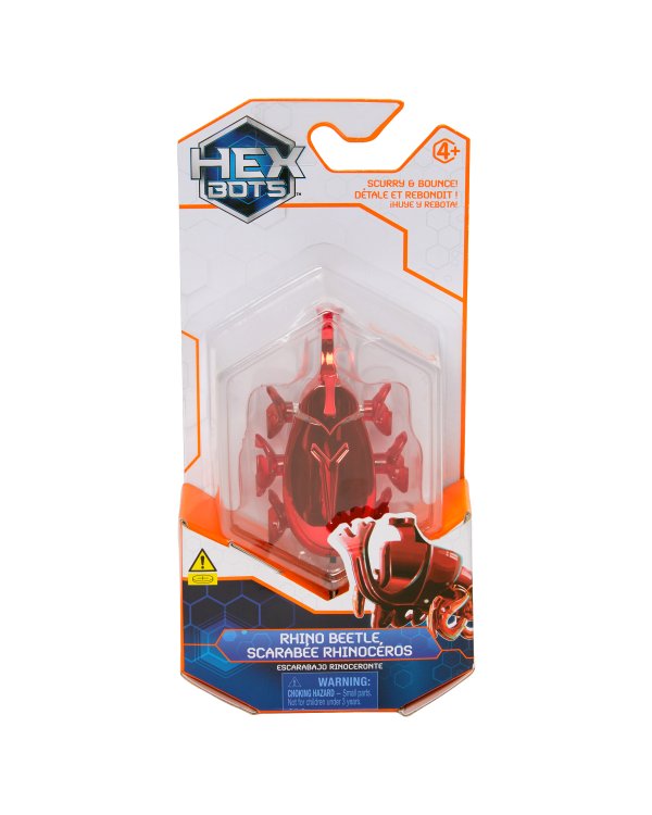 HEX BOTS интерактивная игрушка Жук-носорог