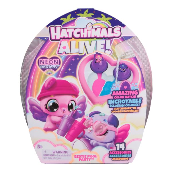 Обложка книги «HATCHIMALS Alive Игровой набор Вечеринка в бассейне»